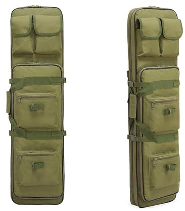 MEOYCHB wasserdichte Gewehrtasche,Langwaffentasche,Gepolsterte Gewehrkoffer,Doppel Waffentasche Zum Angeln, Jagen, Schießsport