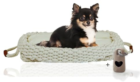 Rohrschneider Katzen- und Hundebett inkl. Gassibeutel (S wollweiß)
