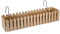 Fioriera Rettangolare Con Sistema Di Drenaggio Esterno Vaso Piante Fiori Conservazione Acqua Balconiera Con Supporti Da Ringhiera Appesa Inclusi Balcone Design Moderno - Legno - 75 cm 14Lt