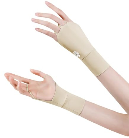 Misaakoeq Sonnenschutz Handschuhe, Eisseide Fingerlose Handschuhe Damen,Hohe ElastizitäT Uv Schutzhandschuhe,Uv Handschuhe Geeignet FüR Reisen, Radfahren, Hochzeiten, Joggen, Bergsteigen