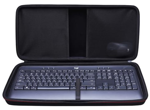 LTGEM Case for Logitech MK540 Advanced Wireless Keyboard and Mouse Combo - Travel Protective Carrying Storage Bag
