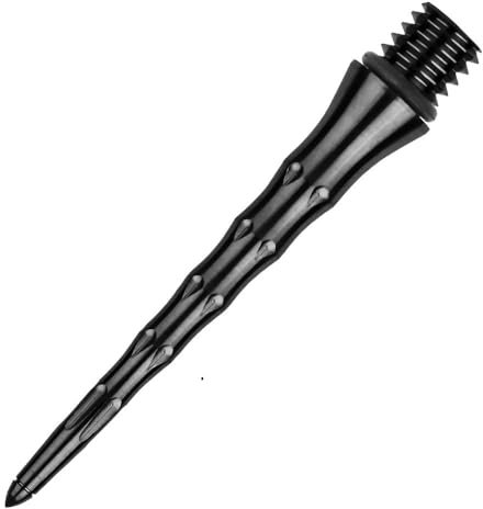 ONE80 Dart Titanium Steel Tip Schraubspitzen hochwertige Wechselspitzen Conversion Point Titan für maximale Haltbarkeit (Modell A, Schwarz, 22 mm)
