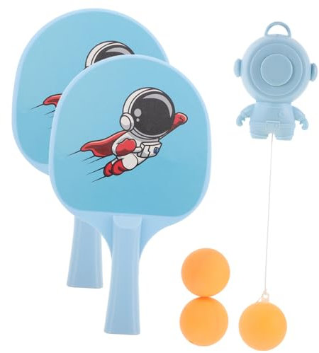 BESPORTBLE Vision Exerciser Table Tennis Balls Hangable Table Tennis Hanging Door Table Tennis Pingpong Trainer Childrens Table Tennis Racket Pingpong Training Equipment Sky-blue Plastic