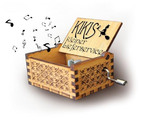 Melodiebox : Kikis Kleiner Lieferservice 2 x Melodien Spieluhr mit Handkurbel (A Town with an Ocean View)