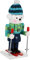 PAMINGONO Décoration De Noël Bois Ours Casse-Noisette Figurine Colorée pour Bureau Et Intérieur Ornement Festif Adorable
