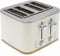 Andrew James Toaster – Ivory Toaster with Wooden Effect – Stylish & Compact, Adjustable Browning Control, Removable Crumb Tray, Ideal for Breakfast – Modern Kitchen Appliance (Ivory, 4)