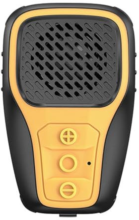 Feriany Altavoz Bluetooth sin Portátil Mini Succión Magnética Portátil IPX67 Impermeable Columna Estéreo Subwoofer Negro + Amarillo