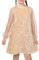 Girls Dress Beige Sparkle Mesh Long Sleeve Special Elegant Formal Gown Age 8 Years