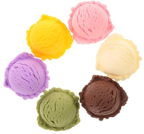 Modell Eiscreme aus Kunststoff für Dekoration und Ausstellung | Realistische Oberfläche, Lebendige Farben, Sichere Deko für Büro und Geschäft, Eis Dekoration