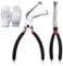 Electrical Disconnect Pliers, 2Pcs Electrical Connector Pliers for Cars, Plug Plier Pulling Tool, Fuel Line Disconnect Tools Set for Easily Disconnection Locking-Push Tab ElectricalConnectors
