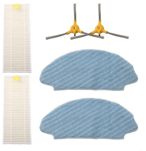 Niceminiwall MEDION - Kit di ricambio per robot aspirapolvere con spazzole laterali, filtri, panno per mocio, accessori compatibili con ricambi per aspirapolvere MD 20041 S12 SW MD 19601