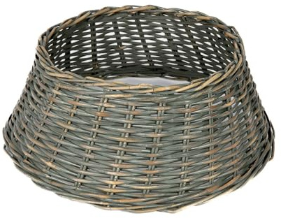 WESTMANN Weihnachtsbaum Rock Santa -1 künstlich Ø 65 cm Ø 65 cm Kubu Rattan | Der handgeflochtene Baumständerrock aus Kubu-Rattan ist 21 cm hoch, wiegt 5 kg und passt zu modernem wie rustikalem Wohnstil.