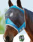 Harrison Howard CareMaster Pro Luminous Pferde Fliegenmaske UV-Schutz Fleece-Polsterung Standard Dresden Blau Kaltblut (XL)
