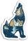 2 x 10cm Wild Wolf Vinyl-Aufkleber - Wölfe Geist-Aufkleber Gepäck Laptop # 17944 (10 cm groß)