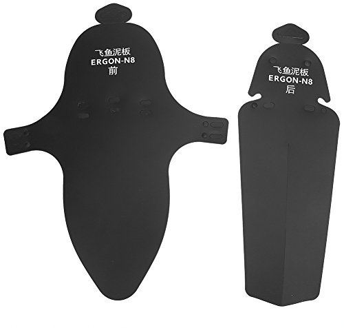 VGEBY1 Fahrrad Vorne und Hinten Schmutzfänger, Kunststoff Bike Reifen Kotflügel für Rennrad Mountainbike Radfahren Guard Zubehör (with Logo) Fahrräder Und Ersatzteile