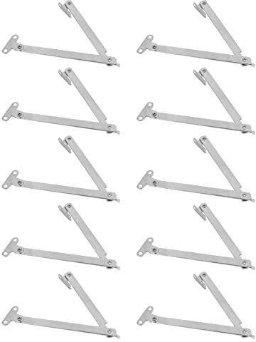 Bisagra plegable para puerta de armario, 10 uds. Suave elevación de la tapa del puntal de la tapa de la aleta de la retención de la estancia de la