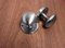 Infinity Decor Solid Brass Satin Chrome Victorian Round MORTICE Door KNOBS Pair Pull Latch Handles Set