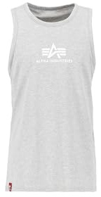 Alpha Industries Basic Tank T-Shirt für Herren Grey Heather