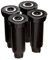 Rain Bird 1803DSH4PK Professioneller Dual-Sprüh-Pop-Up-Sprinkler, 180° Halbkreismuster, 2,4 m - 4,1 m Sprühabstand, 7,6 cm Pop-Up-Höhe, 4 Stück