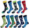 EmaoFun Bunte Socken Herren Lustige Socken Geschenke für Männer, Baumwolle(AB-1)