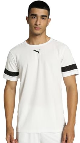 PUMA Herren Teamrise Jersey Shirt, Puma White-puma Black-puma White, XL EU