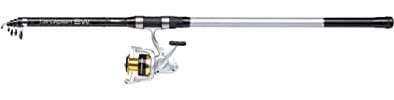 Mitchell Tanager SW Surf Tele - Juego de cañas y carretes