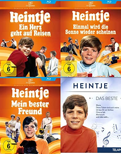 Heintje Klassiker Collection - Ein Herz geht auf Reisen + Einmal wird die Sonne wieder scheinen + Mein bester Freund 3 Blu-Ray + Best Of Musik CD Limited Edition
