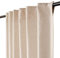 HOMIDATE Bauernhaus Vorhang 127x160 cm, Natur, 2 Paneele, Schlaufenvorhänge, Raumverdunkelungsvorhänge, Schlafzimmer, Wohnzimmer, 70% Leinen, 30% Baumwolle