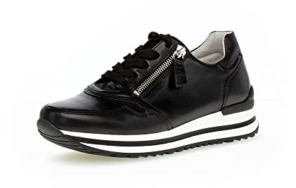 Gabor Damen Low-Top Sneaker, Frauen Halbschuhe,Komfortable Mehrweite (H)