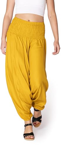 PANASIAM Aladinhose einfarbig golden M