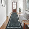 Rururug Carpet Runner for Hallway 80x300cm - Non-Slip Extra Long Washable Kitchen Rug, Heavy Duty Rubber Back Door Mat Indoor, Grey