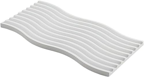 Plato de cena, plato de sopa, taza de sopa, plato de cerámica blanca for joyería, bandeja vintage, soporte for collar de anillo, elegante regalo de compromiso for parejas, cuadrado, 1 (color: cuadrado