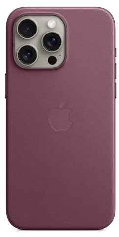 Apple iPhone 15 Pro Max Feingewebe Case mit MagSafe – Mulberry 