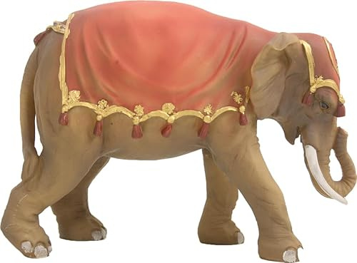 FADEDA Elefant/Höhe:13 cm/handbemalt/detailgetreue Krippen Figuren - Weihnachten Tisch Dekoration Krippe Zubehör