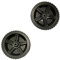 Folpus Ruote per griglia 2x albero con foro 1 cm Accessori di facile installazione Accessori per barbecue da giardino Carriola Pneumatici per camion