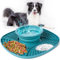 AiQInu Leckmatte Hund mit Wassernapf, Schleckmatte Hund mit Saugnapf für Linderung von Hundeangst, Futtermatte für Butter, Joghur, für Hundebaden, Trainieren, Fellpflege & Klauenpflege