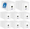 Lot de 8 sacs d'aspirateur compatibles avec Ecovacs Deebot T30 Omni / T30 Pro Omni, grande capacité de 3 l, accessoires de rechange pour station d'aspiration automatique Ecovacs