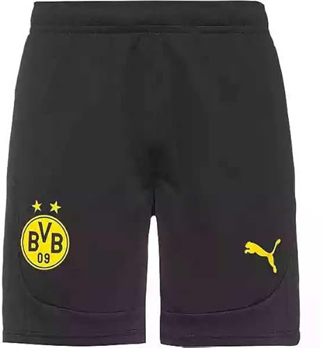 Puma Borussia Dortmund Training Shorts schwarz BVB Short Sporthose Turnhose, Größe:XXL