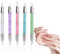 WeddHuis 5PCS Brosse silicone Styling Set Double tête Outils ongles DIY Brosse à ongles en silicone Gel Sculpting Pinceau