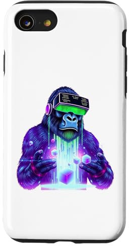 Gorilla VR Gamer Playing Tag Jungs Lustiges Gorilla VR für Erwachsene Hülle für iPhone SE (2020) / 7 / 8