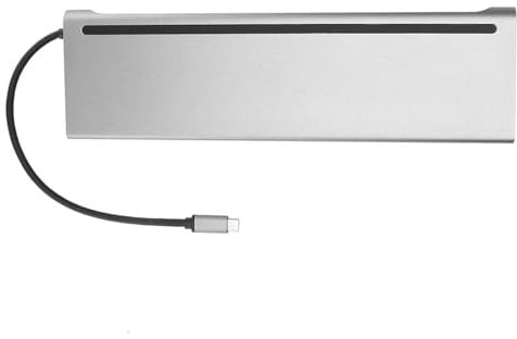 Generic Docking Station Monitor, USB VGA PD RJ45 Docking Station Laptop Monitor 12 in 1 Type C to Same Screen Display for Laptop