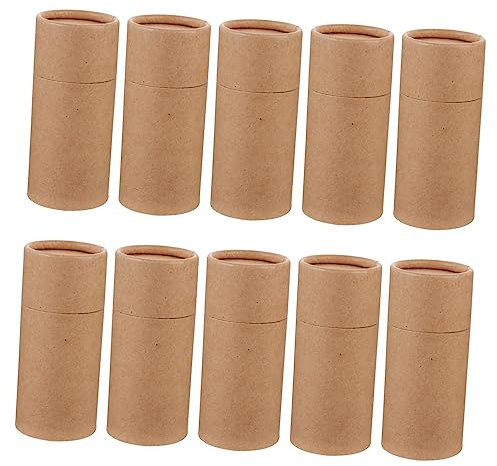 PERSELOSO 10stücke Teiliges Kraftpapier Zylinder Verpackungsbox Für Ätherische Öle Sicher Und Praktisch Für Aufbewahrung Und Transport Von Flaschen Wiederverwendbar Und Leicht