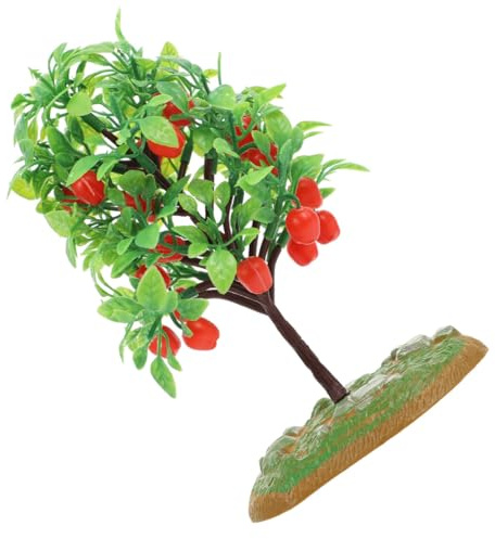 COHEALI Miniature Trees Fruit Tree Model with Realistic Detailing for Miniature Landscape Decor Model Train Scenery Home Decor