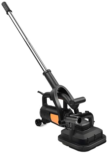 SHENGSHIYU Levigatrice per Pavimenti con Asta Telescopica e 3 Tipi di Dischi,3800W,6 velocità Regolabili,Levigatrice Multifunzione per Muri e Pavimenti per Cemento,Pietra,Muri in Cemento