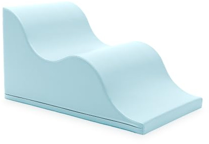 IGLU SOFT PLAY Kinder Indoor Kletterwelle Mega Wave (Baby Blue) | Veganes Leder | BPA- & Phthalatfrei | CE-zertifiziert | Fördert Klettern & Balance | Leicht zu reinigen | Leicht