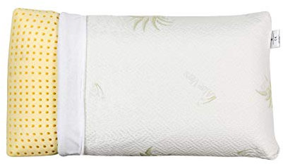 EVERGREENWEB 1 Ortopädische Kissen 40x70 cm, Hoch 18 cm mit Aloe Vera Bezug herausnehmbar, Polsterung aus 100% Memory Foam, Kopfkissen Ideal gegen Nacken und Rückenschmerzen