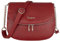 David Jones - Damen Kleine Umhängetasche - Frau Handtasche PU Leder Schultertasche - Elegante Tasche Klappe Zip Reißverschluss - Crossbody Bag Abendtasche Clutch Pochette - Handy Stadt - Bordeaux Rot