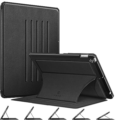 Fintie Hülle für iPad 10.2 2021/2020/ 2019 (9/8/7 Gen) mit magnetischer Standfunktion, Soft TPU Rückseite Abdeckung Robustes Gehäuse, unterschiedliche Betrachtungswinkel, Auto Sleep/Wake, Schwarz