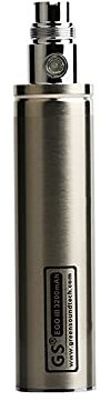 GreenSound GS Ego III 3200 mAh Quality Battery E Cig Rechargeable Pen Batteries (Silver) No Nicotine Empty Device