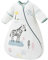 Chilsuessy Baby Schlafsack Winter 3.5 Tog Schlafsack mit abnehmbar Langarm super warm Kleinkinder Schlafsack für Jungen und Mädchen, Zebra, 80cm/Baby Höhe 75-85cm